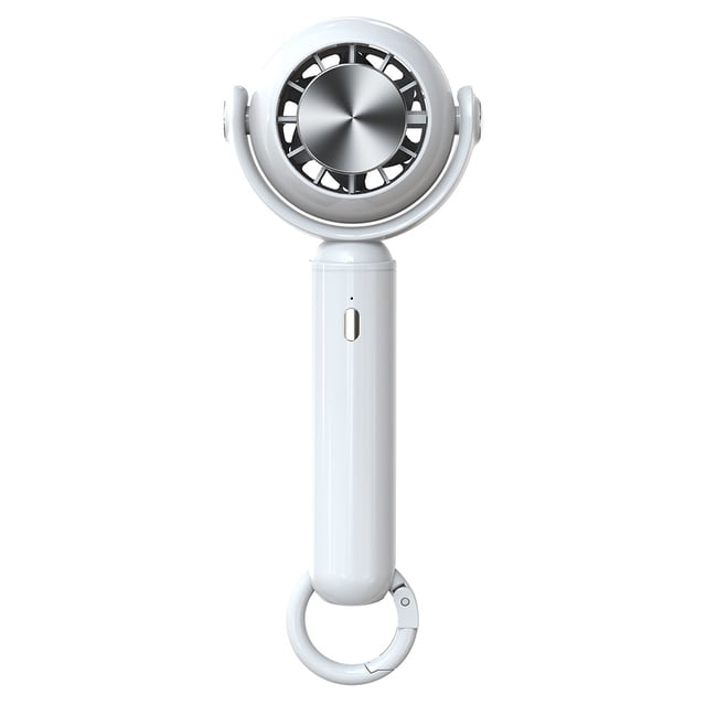 FLhrweasw Lindo Ventilador Mano 2000 MAh Mini Ventilador Escritorio 3 Engranajes Enfriamiento Rápido para (blanco)