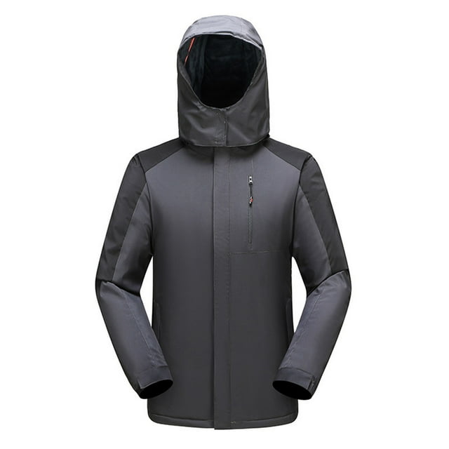 LSLJS Women and Men's Three In Detachable Outdoor Mountaineering Suit and Ski Suit( Gray, XXXXXXL)