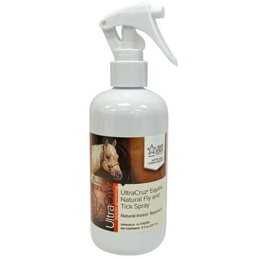 Equine Natural Fly and Tick Spray; 8 oz