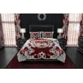 thumbnail image 3 of White Goth Bedding Set, Comforter or Duvet, Gothic Bed Cover, Bedroom Decor,, 3 of 7
