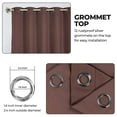 thumbnail image 6 of Superior Blackout Solid Light Filtering Grommet Curtain Panel Set, 70"X 96", Cappuccino, 6 of 10
