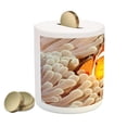 thumbnail image 2 of Ocean Piggy Bank, Clown Fish Swimming in Tentacles in Pacific Ocean Bali Indonesia Marine Wildlife, Ceramic Coin Bank Money Box for Cash Saving, 3.6" X 3.2", Beige Orange, by Ambesonne, 2 of 4