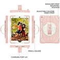 thumbnail image 2 of ELEHOLD Case for iPad 9th/8th/7th Generation, Heavy Duty Shockproof Case with Pencil Holder/Stand/Hand Strap/Shoulder Belt, Rugged Protective Cover for Boys Girls,Pink, 2 of 10
