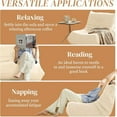 thumbnail image 5 of Kosynda Bean Bag Chairs for Adults, Giant BeanBag Chair with Memory Foam Filled, Comfy Bean Bag Sofa for Living Room, Bedroom, Office, White, 5 of 7