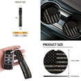 thumbnail image 5 of Jeiento American Flag 12 PCS Car Seat Cover Full Set, with Steering Wheel Cover Seat Belt Strap Cover Trash Cans Cup Coaster Keychain Air Vent Storage Bag 4Th of July Car Decor Universal Fit, 5 of 7