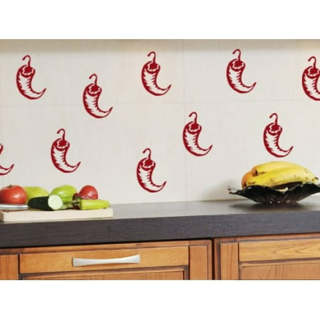 Decal ~ RED HOT CHILI PEPPERS ~ WALL DECAL, QTY 15 ~ ea. 3