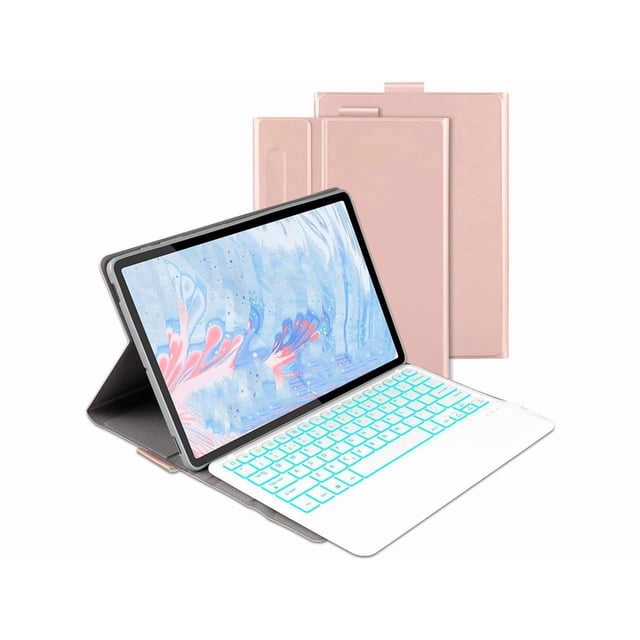 Backlit Bluetooth Keyboard Case for Lenovo Tab M10 Plus 3rd Gen 10.6 Inch 2022 with Pencil Holder, Wireless Detachable Keyboard Cover