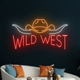 thumbnail image 5 of Handmadetneonsign Wild West Neon Sign, Cowboy Hat Longhorn Led Light, Western Neon Light, 5 of 5