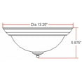 thumbnail image 4 of Design House 514489 Millbridge 2-Light 13.25 in. Ceiling Mount, 4 of 5