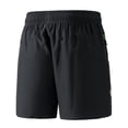 thumbnail image 6 of Hurxie Men Swim Trunks Gym Shorts with Mesh Liner Zipper Pocket Quick Dry Breathable for Workout Runing Beach Pool Black,M, 6 of 7