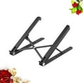 thumbnail image 4 of KAKOWELY Laptop Rack 1pc Portable Lifting Radiator Rack Laptop Holder Desktop Heightening Bracket Computer Holder (Black)11.42"X8.27"X7.28", 4 of 4