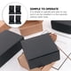 thumbnail image 4 of 24 cajas de correo para embalaje, cajas negras, organizador de joyas para mudanzas, bandeja de almacenamiento, 4 of 6