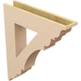 thumbnail image 5 of Ekena Millwork 5 1/2"W x 28"D x 32"H Olympic Traditional Rough Cedar Woodgrain TimberThane Bracket, Primed Tan, 5 of 6