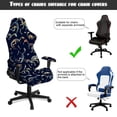 thumbnail image 5 of TSOVTHRID Dinosaur Fossil Print Gaming Chair Cover, Breathable Computer Chairs Protection Cover with Armrest Covers Washable Computer Reclining Chair Seat Cover with Zipper for Home Studio, 5 of 7