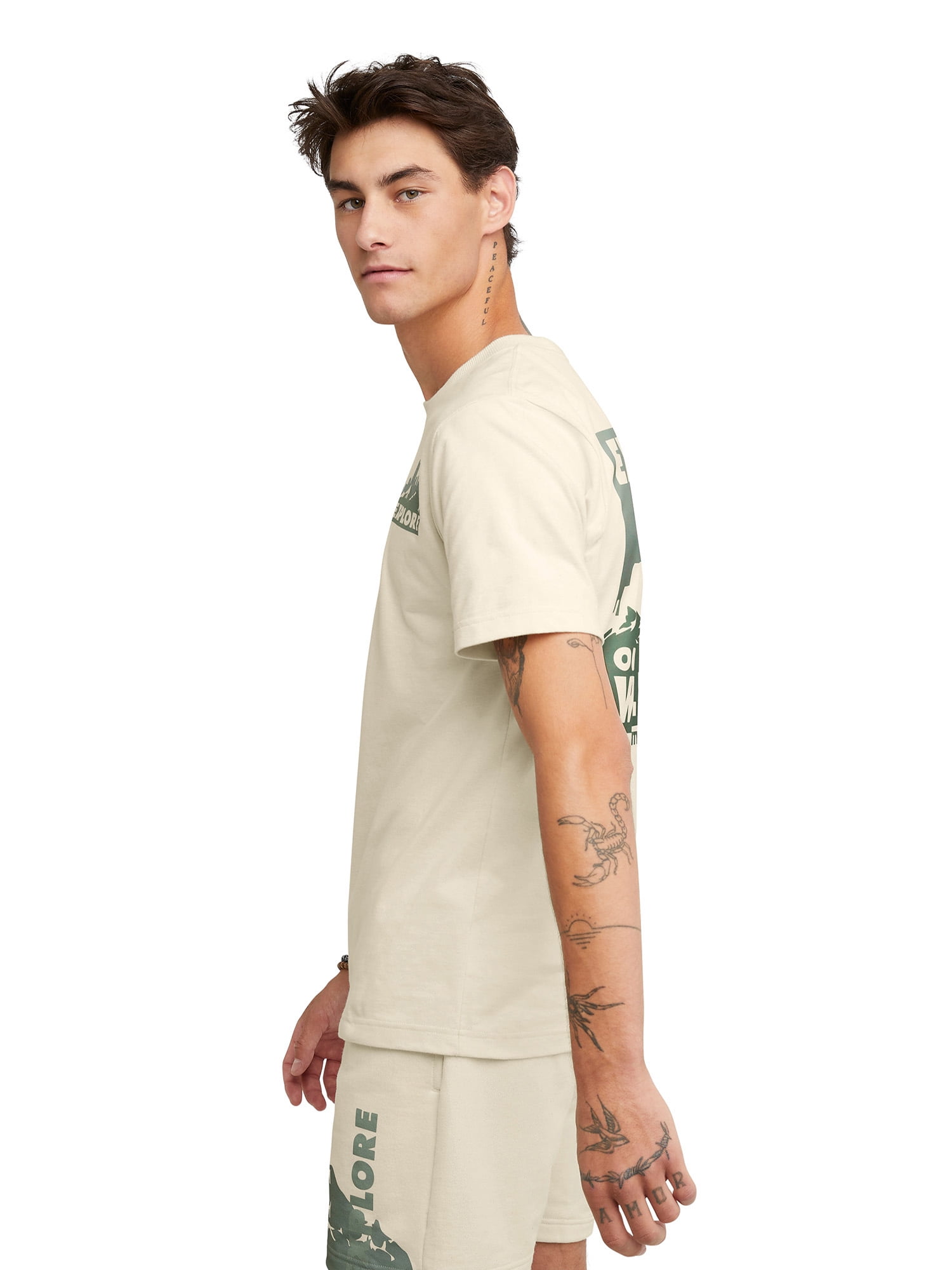 Hanes Men’s Explorer Graphic T-Shirt – Lightweight Cotton Tee With Yosemite Print (City & Sea Design) - View #9