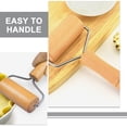 thumbnail image 3 of HONITANO Pastry Pizza Roller Light Brown Wood Nonstick 1Pcs for Home Use, 3 of 8