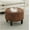 Brown(pu), variant on 24 Inch Round Ottoman with Storage, Tufted Linen Storage Bench for Bedroom, Living Room & Entryway, Modern Upholstered Coffee Table with Wooden Black Legs, Beige