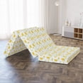 thumbnail image 4 of Floral Foldable Mattress, Simplistic Yellow Wild Roses, 78.7" x 47.2", Mustard and Pale Green, by Ambesonne, 4 of 4