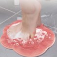thumbnail image 6 of 2025 New Shower Foot Scrubber Mat with Non- Suction Cups - Wall Mounted Back Washer Exfoliating Bath Wash Pad Foot Massage Cleaning Pad for Men and Women, 6 of 6