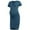 Grey Blue, variant on Short Sleeve Summer Maternity Dress for Woman Ruched Pregnancy Clothes