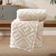 thumbnail image 2 of ClevaHome Super Soft Diamond Pattern Throw Blanket - Ultra Cozy Warmth, Plush Fleece for All Seasons, Decorative and Comfortable, 50x60 inches, 2 of 6