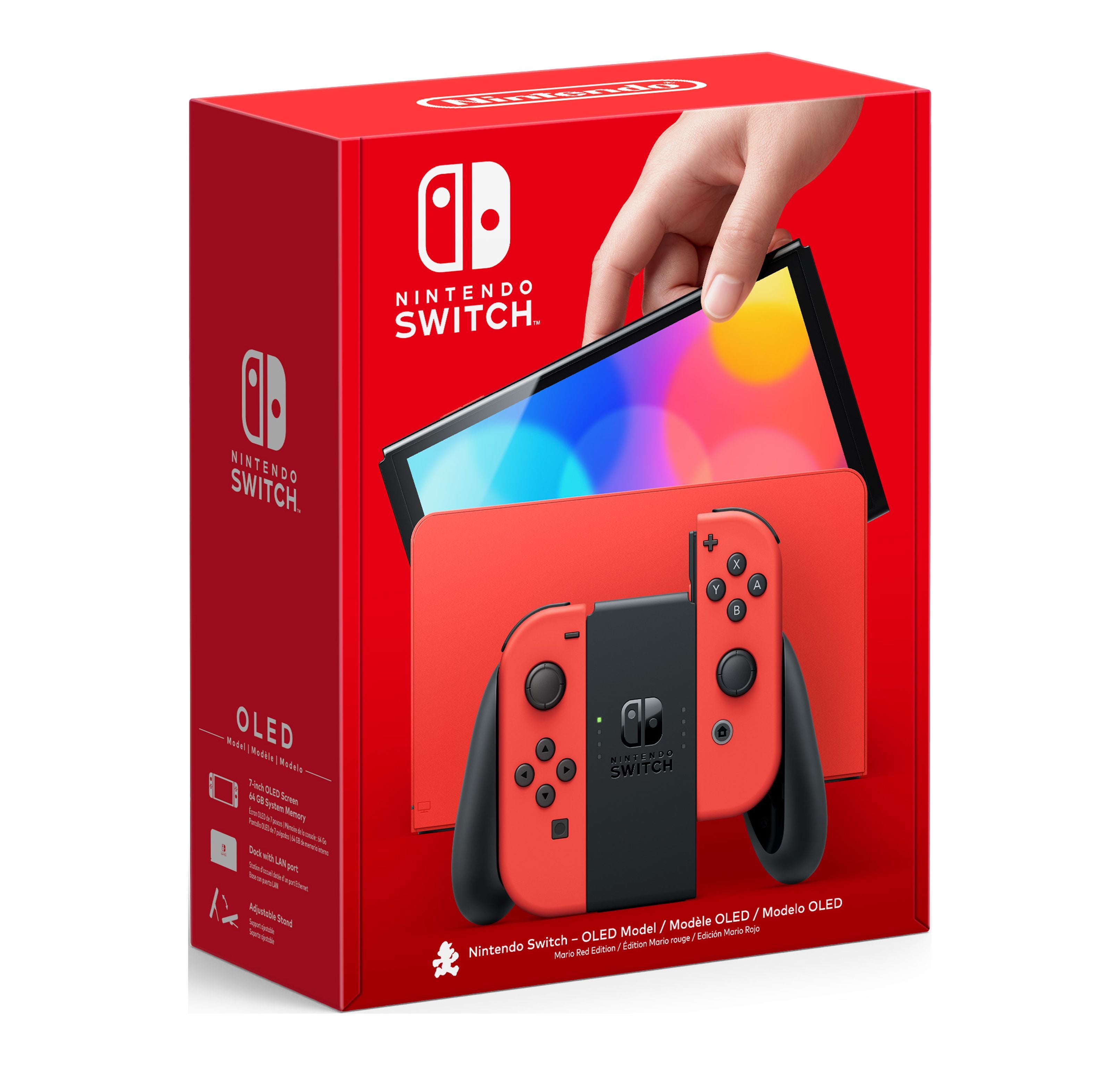 Nintendo Switch OLED Console with Mario Red Joy-Con (Japan Spec)