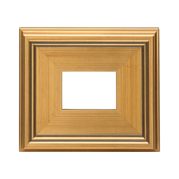 Creative Mark Plein Air Style Frame, Hand Leafed Gold, 3x4" - 2.75" Wide Moulding with 1/2" Rabbet Depth, Open Back W/O Glazing, Museum Quality, For Art Panels, Stretched Canvas, Pictures & More