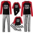thumbnail image 1 of KASAAS Pijamas de Navidad para la familia Pjs conjuntos a juego para mujeres hombres divertidos trajes de Navidad para parejas, 1 of 3