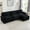 Black, variant on 113" Sectional Cloud Couch,L Shaped Sofa with Ottoman,Modular 3 Seater Couches for Living Room Apartment,Double-layer Thick Cushion with Cup Holders,Storage Bag,Corduroy,Grey