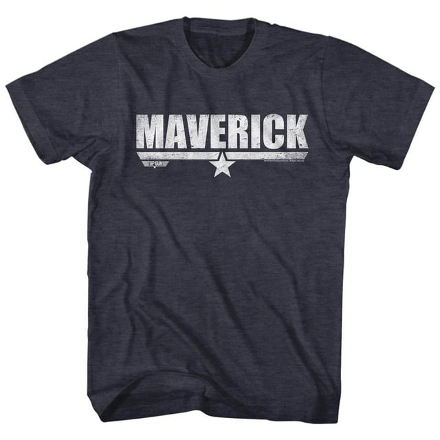 T-Shirt pour Adulte Top Gun Maverick Bleu Marine Chiné 5TG