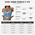 thumbnail image 5 of KLL Wls And Flowers for Workout Tank Tops for Women,U Back Fitness Top Built in Shelf Bras Padded Fit for Yoga Gym-Small, 5 of 8