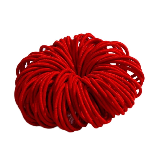 Jindong Girls 100 Pieces Of 3 cm Nylon Non-Harm Hair Rubber Band Color Hair Rope Jewelry