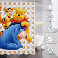 thumbnail image 3 of Winnie the Pooh Shower Curtain Likable Quick-Drying Vivid Shower Liner for Gift to Friens for Home Bathroom Decoration with 12 PCS Hooks ,3 Size, 3 of 9