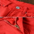 thumbnail image 3 of Men Ripped Biker Jeans Destroyed Frayed Pants Denim Pencil Trousers, 3 of 6