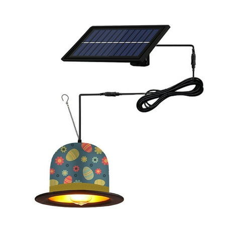 

Garhelper Easter Bunny Solar Chandelier Decoration Cute Creative Multicolor Home Corridor Waterproof Remote Control