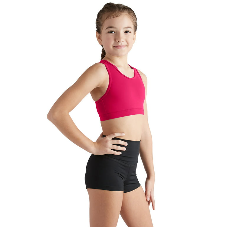 Liakada Girls Stylish & Supportive Basic Sports Bra with Integrated Bra  Shelf Liner Dance, Gym, Yoga, Cheer!