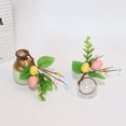 thumbnail image 4 of Winter Flowers Roses Baby Breath Flower Yule Altar Wedding Decorations for Reception Tables Centerpieces 2024 Spring Easter Egg Napkin Ring Flower Wreath Decoration, 4 of 4