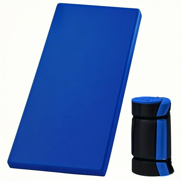 Memory Foam Camping Mattress Pad, Portable Foam Sleeping Pad for Camping, Roll up Sleeping Mat for Adults Floor Mattress Guest Floor Bed for Sleepover, Car, Tent, SUV