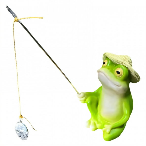 ICERUN Garden Statues,Resin Frog Sculpture Garden Art,Gradient Coloring Yard Decorations Outdoor,Style1