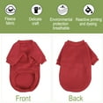 thumbnail image 4 of Sudadera de algodón para perros Ropa de invierno/otoño Forro de felpa Abrigo cálido Rojo XL, 4 of 7