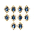 thumbnail image 1 of 10 piezas de adornos de diamantes de imitación de cristal con parte trasera plana para hacer tarjetas, fundas de teléfono, Decoden 30x25mm, 1 of 9