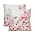 thumbnail image 1 of Oussum Housses de Coussin Décoratives pour la Maison en Coton à Impression Numérique, Taies d'Oreiller à Fermeture Éclair, Floral, Ensemble de 2, 1 of 5