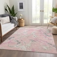thumbnail image 6 of Addison Rugs Mayfield Premium Machine Washable Transitional Abstract Pink Rectangle Rug, 9' x 12', 6 of 6