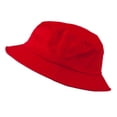 thumbnail image 5 of Big Size Cotton Blend Twill Bucket Hat - Red 2XL-3XL, 5 of 5