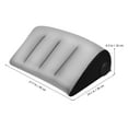 thumbnail image 2 of Homoyoyo Portable Inflatable Pillow Grey Quick Inflate Deflate for Travel Use, 2 of 8