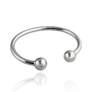 FASHIONJUNKIE4LIFE Sterling Silver Baby or Toddler Bangle Cuff Bracelet