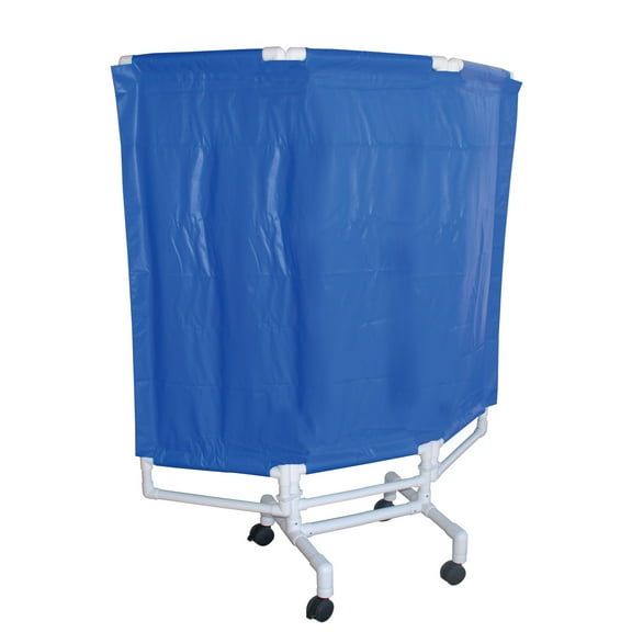 MJM International Portable privacy screen, 3-panel, with 2" twin casters---panel size: 21" W x 51" H
