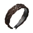 thumbnail image 3 of Hair Band Hair Braided Headband Hair Accessories Hair Band Braids Hair Bands Dark Brown, 3 of 8