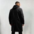 thumbnail image 6 of GrmtClth Men's Double Breasted Overcoat Notched Lapel Long Sleeve Mid‑Long Warm Winter Casual Business Trench Coat with Pockets, 6 of 9