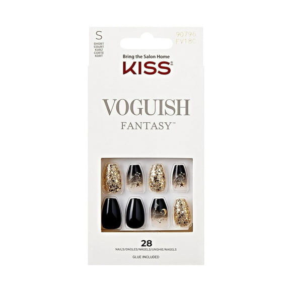 KISS Ongles Fantaisie Tendance - Faux Ongles, Moyen